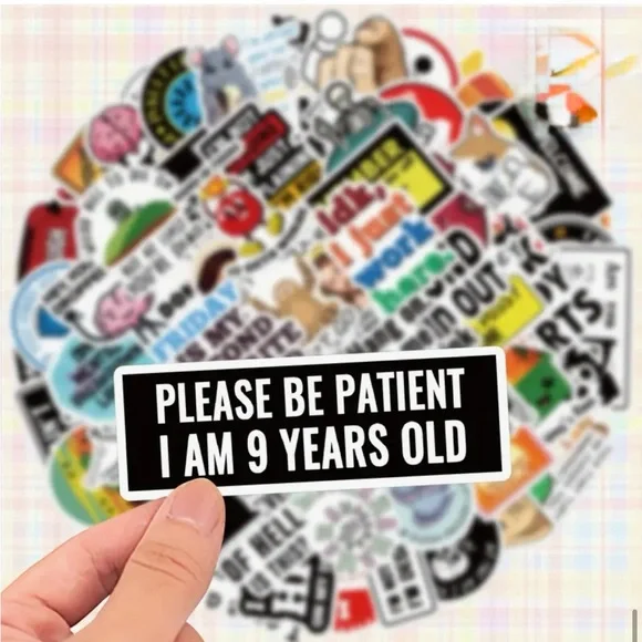 35ct Funny Stickers (assorted) - Picture 11 of 14